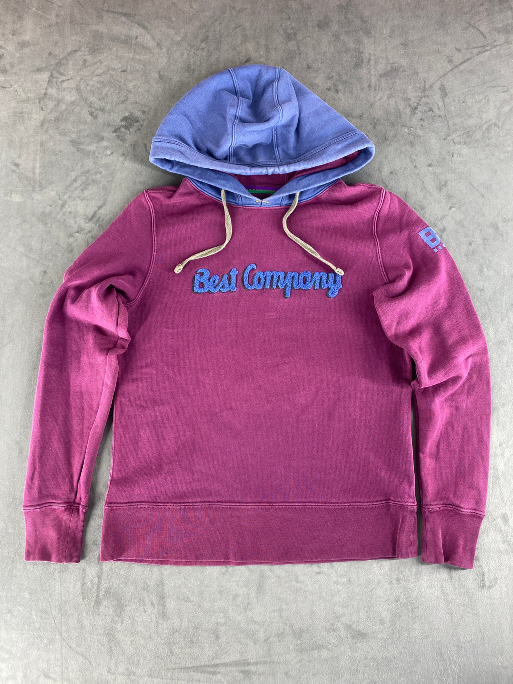 Felpa con cappuccio Best Company viola – Donna Taglia S