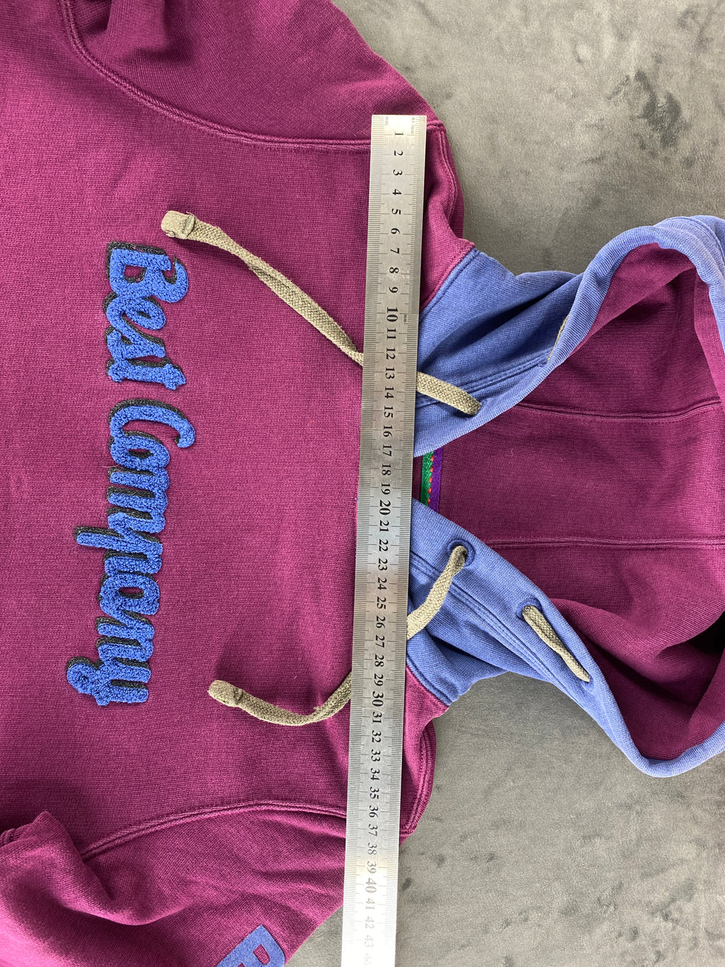 Felpa con cappuccio Best Company viola – Donna Taglia S