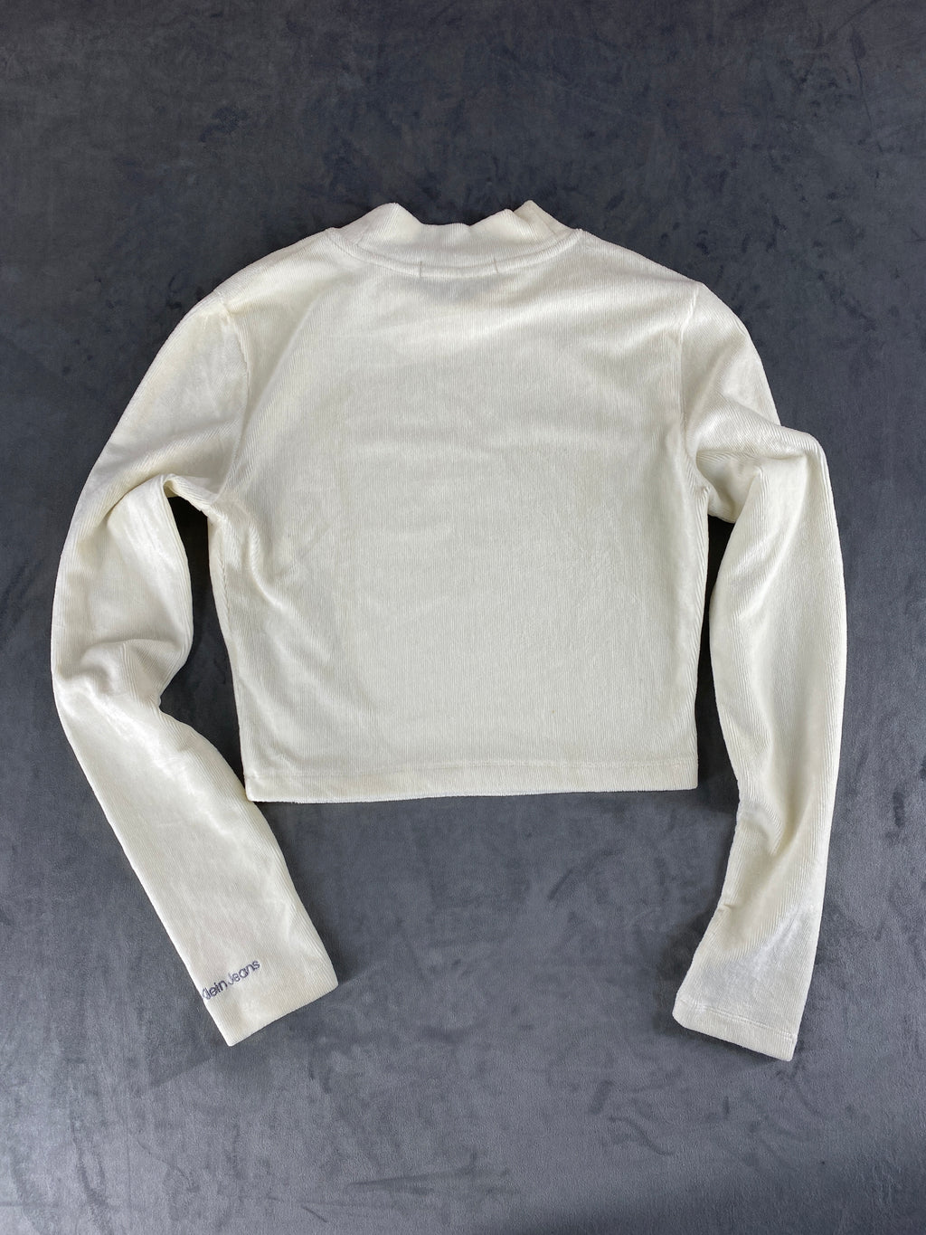 Dolcevita in velluto Calvin Klein Jeans crema – Donna Taglia S
