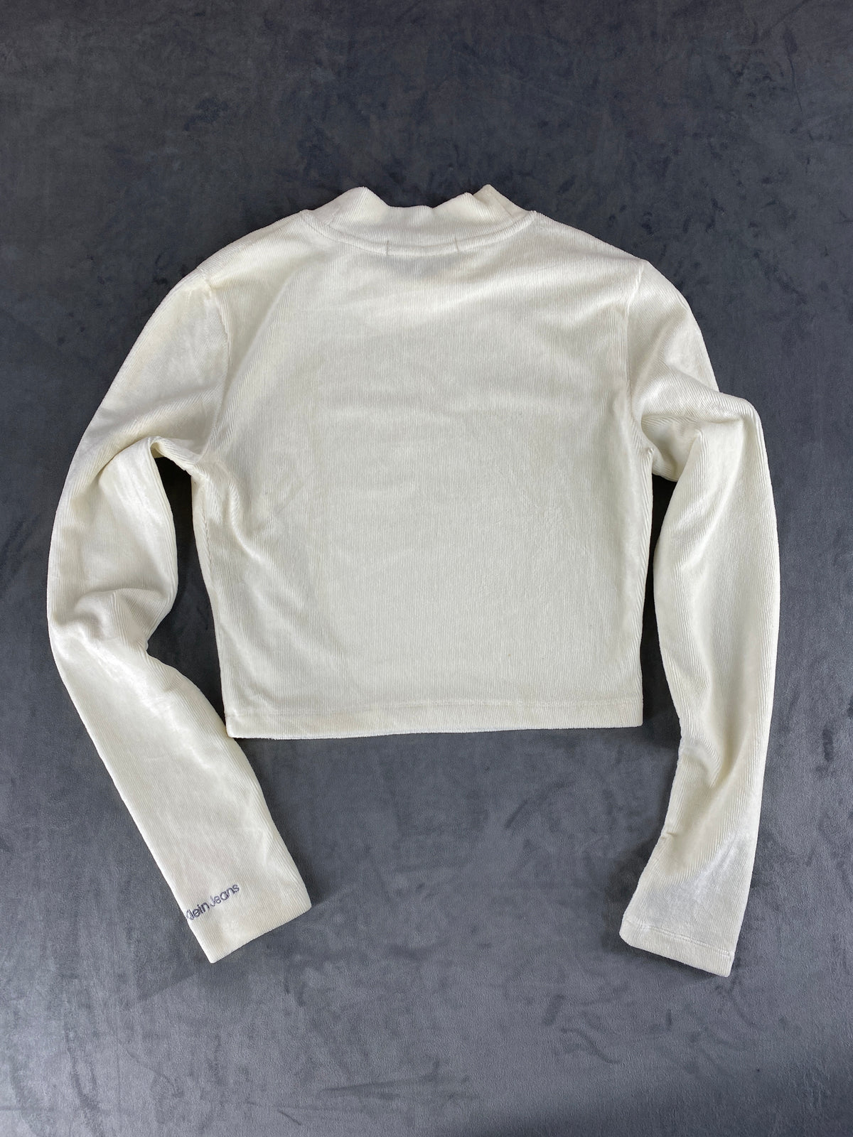 Dolcevita in velluto Calvin Klein Jeans crema – Donna Taglia S