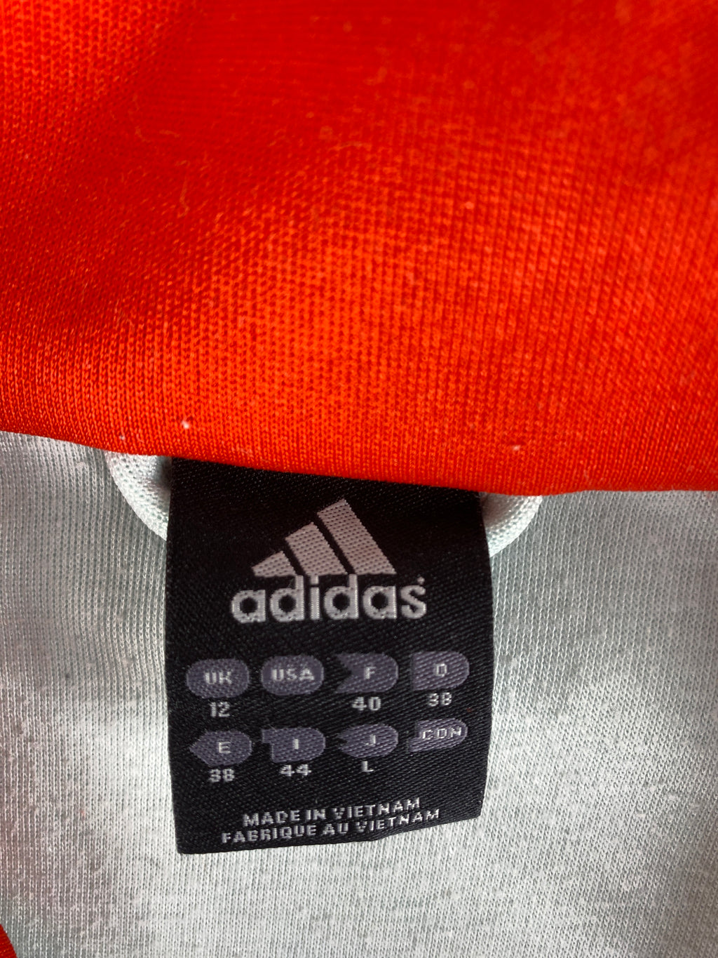 Track jacket Adidas bianca e rossa – Donna Taglia L