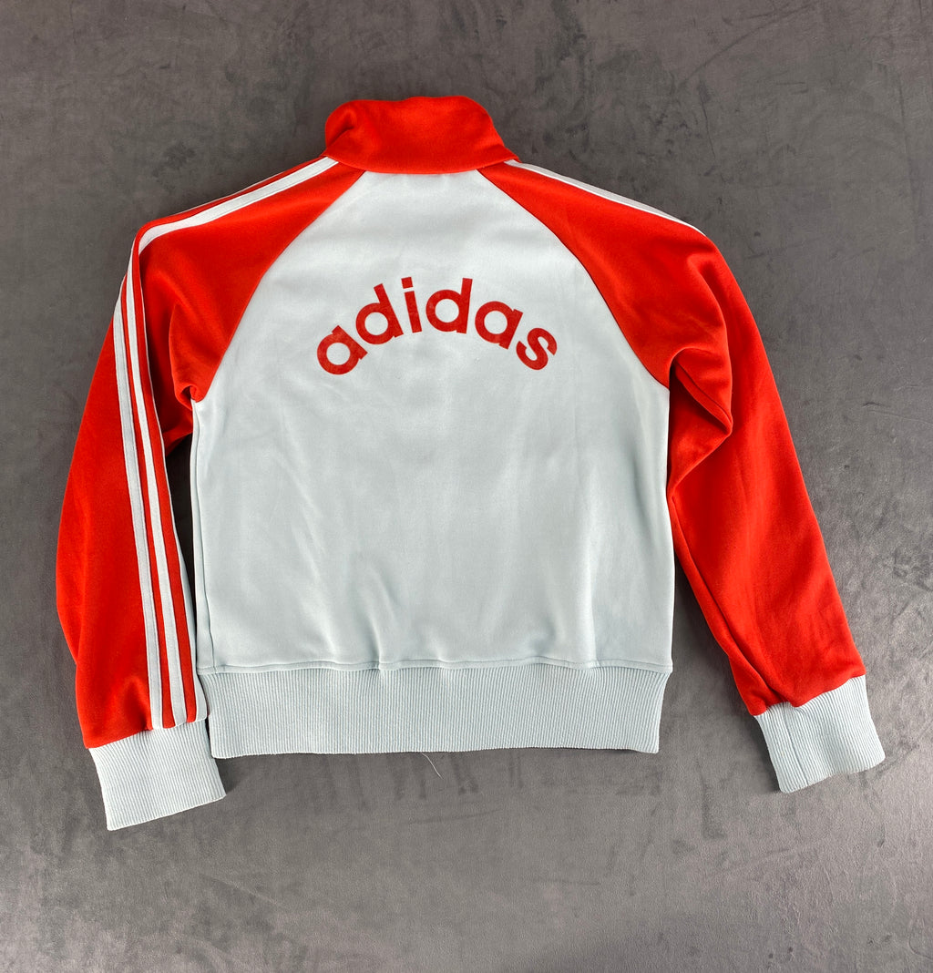 Track jacket Adidas bianca e rossa – Donna Taglia L