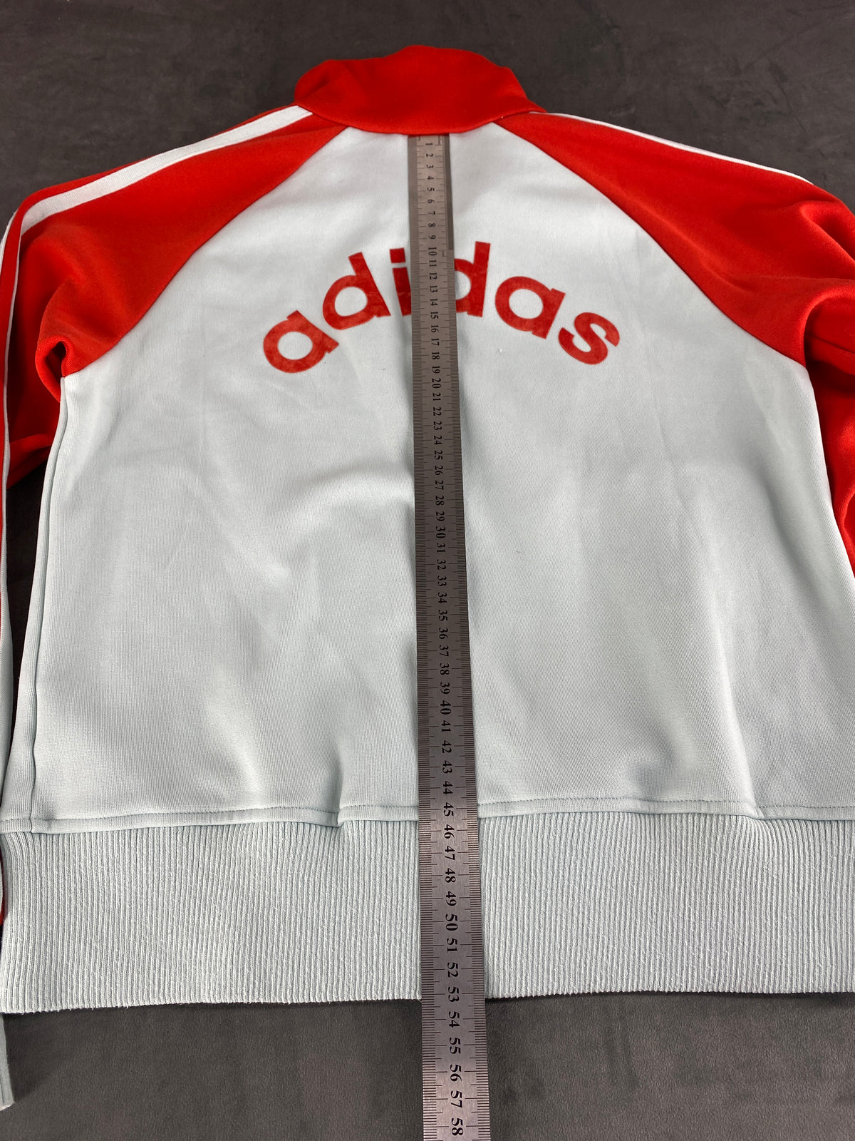 Track jacket Adidas bianca e rossa – Donna Taglia L