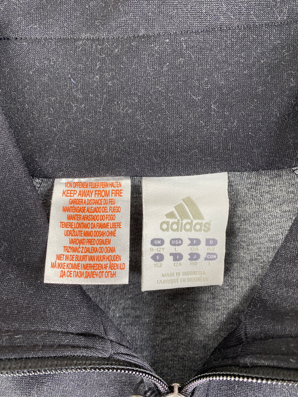 Track jacket Adidas grigio slavato – Donna Taglia S