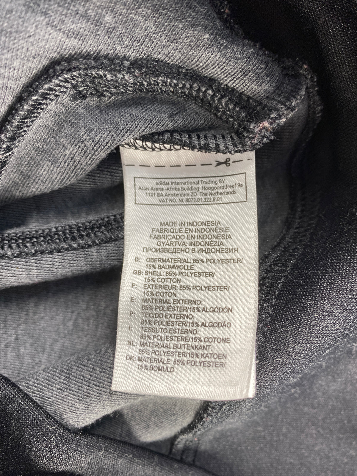 Track jacket Adidas grigio slavato – Donna Taglia S