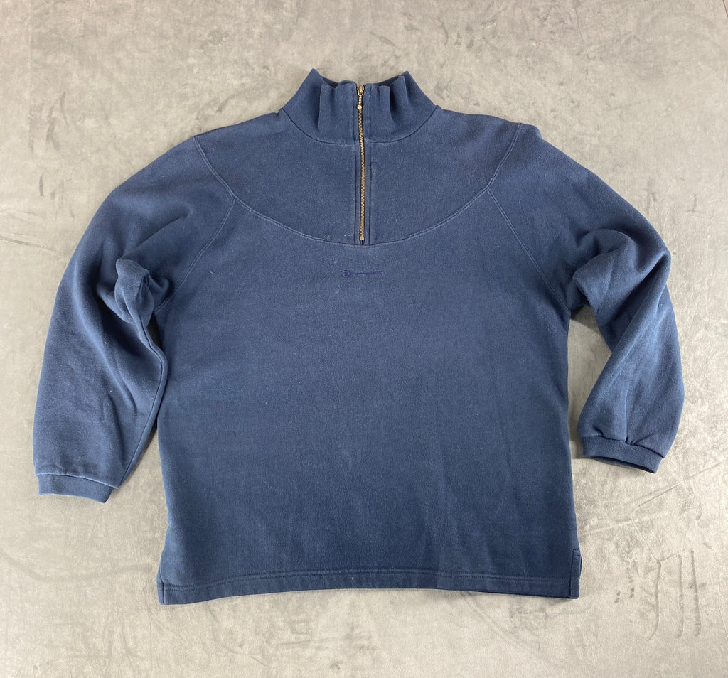 Felpa mezza zip Champion blu navy – Donna Taglia M