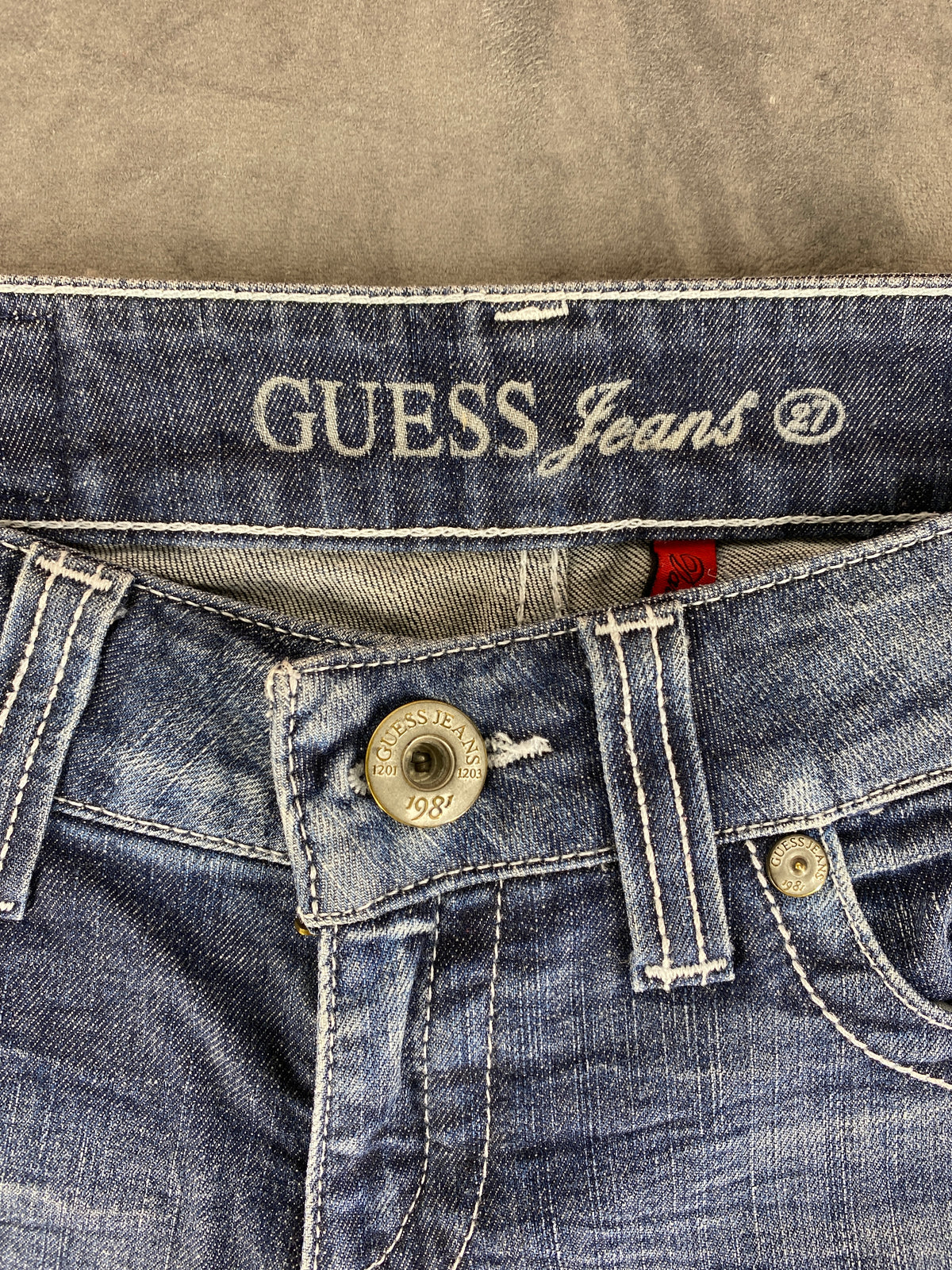 Jeans Guess blu dritti – Donna Taglia S (W27)