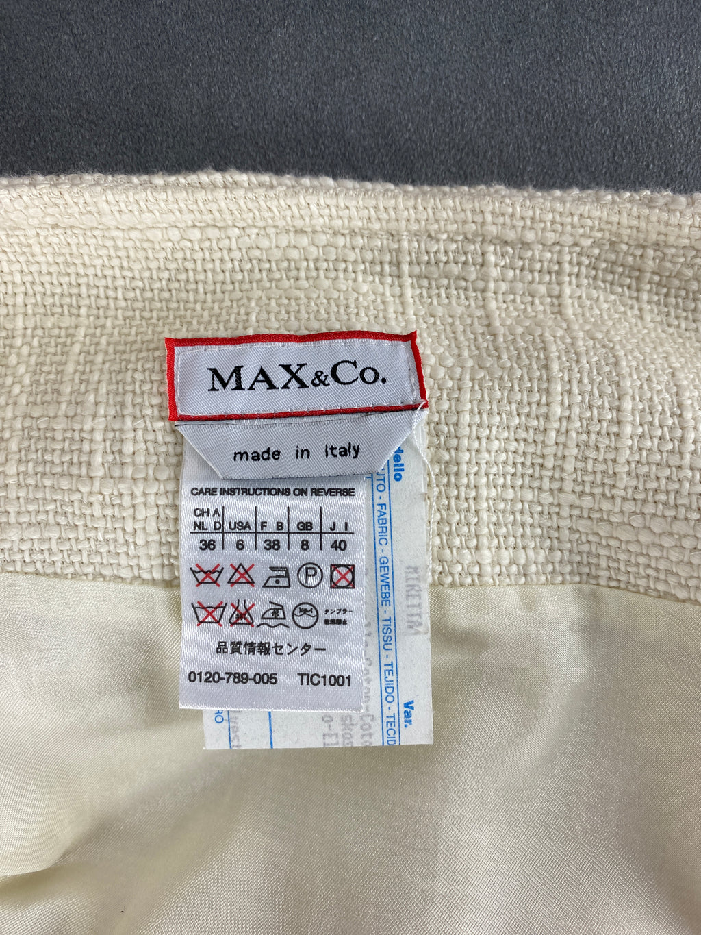 Gonna Max&Co. panna in bouclé con frange – Donna Taglia S (IT 40)