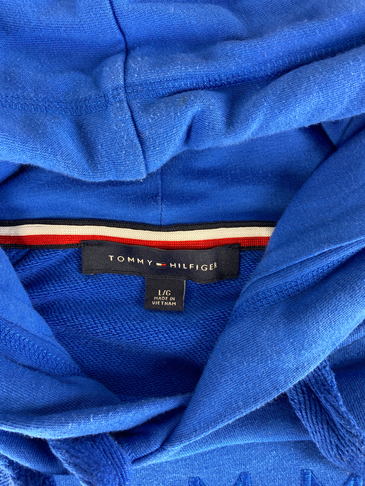 Felpa con cappuccio Tommy Hilfiger blu royal – Donna Taglia L