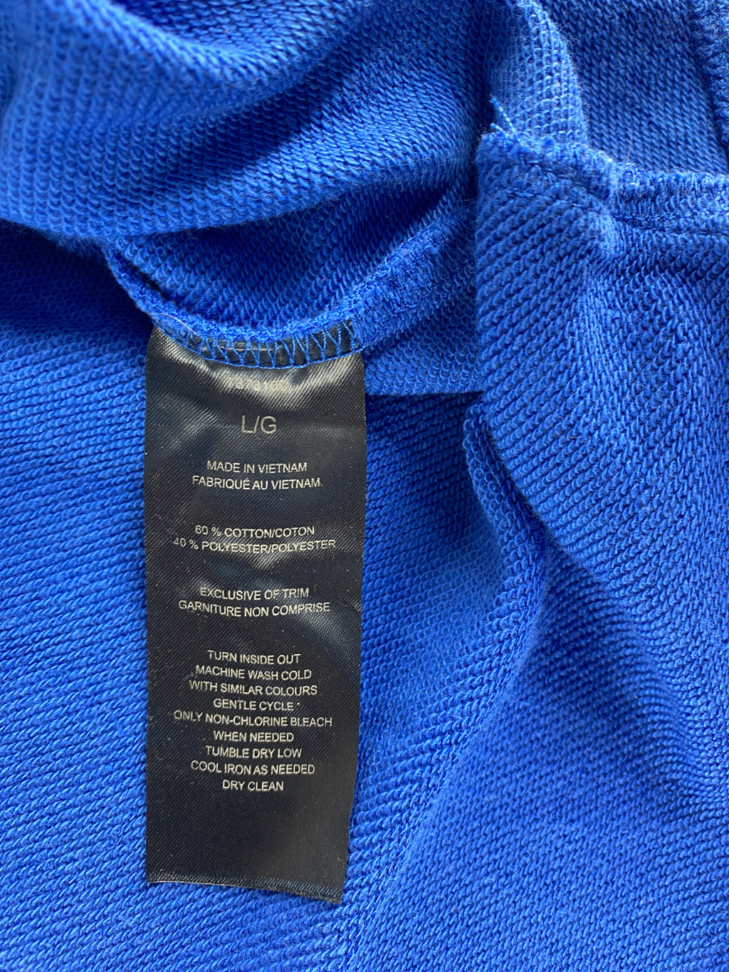Felpa con cappuccio Tommy Hilfiger blu royal – Donna Taglia L