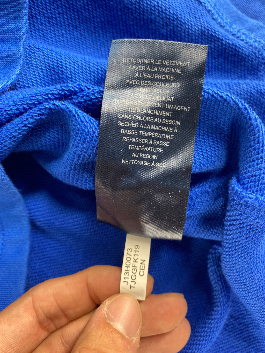 Felpa con cappuccio Tommy Hilfiger blu royal – Donna Taglia L