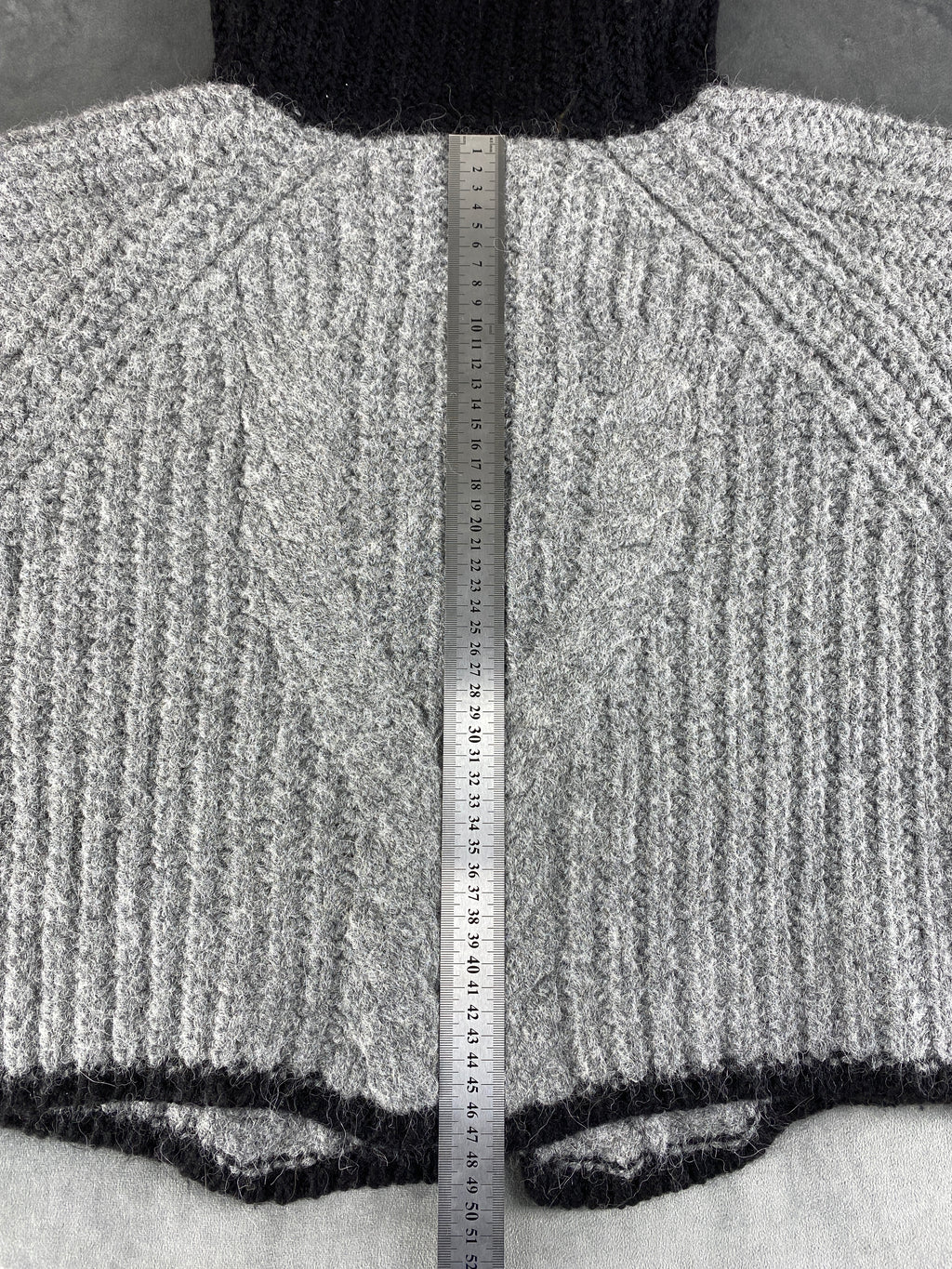 Mantellina in maglia Trussardi Jeans grigia collo scialle – Donna Taglia S