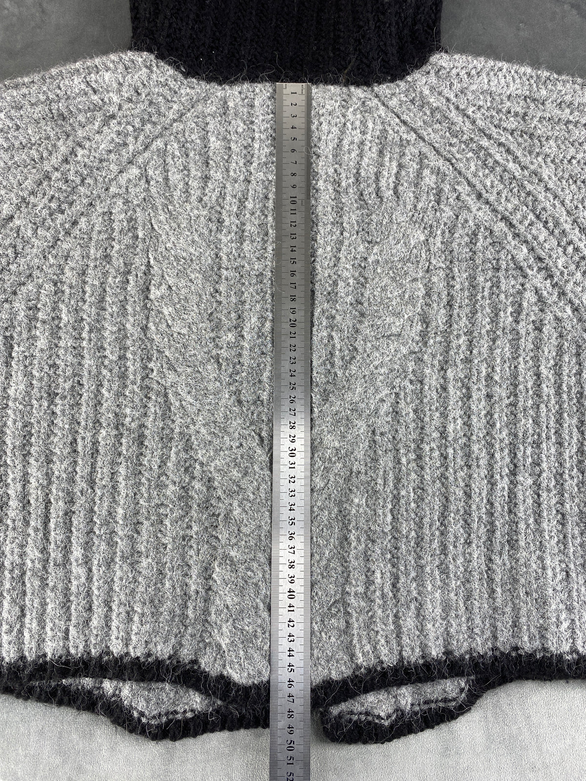 Mantellina in maglia Trussardi Jeans grigia collo scialle – Donna Taglia S