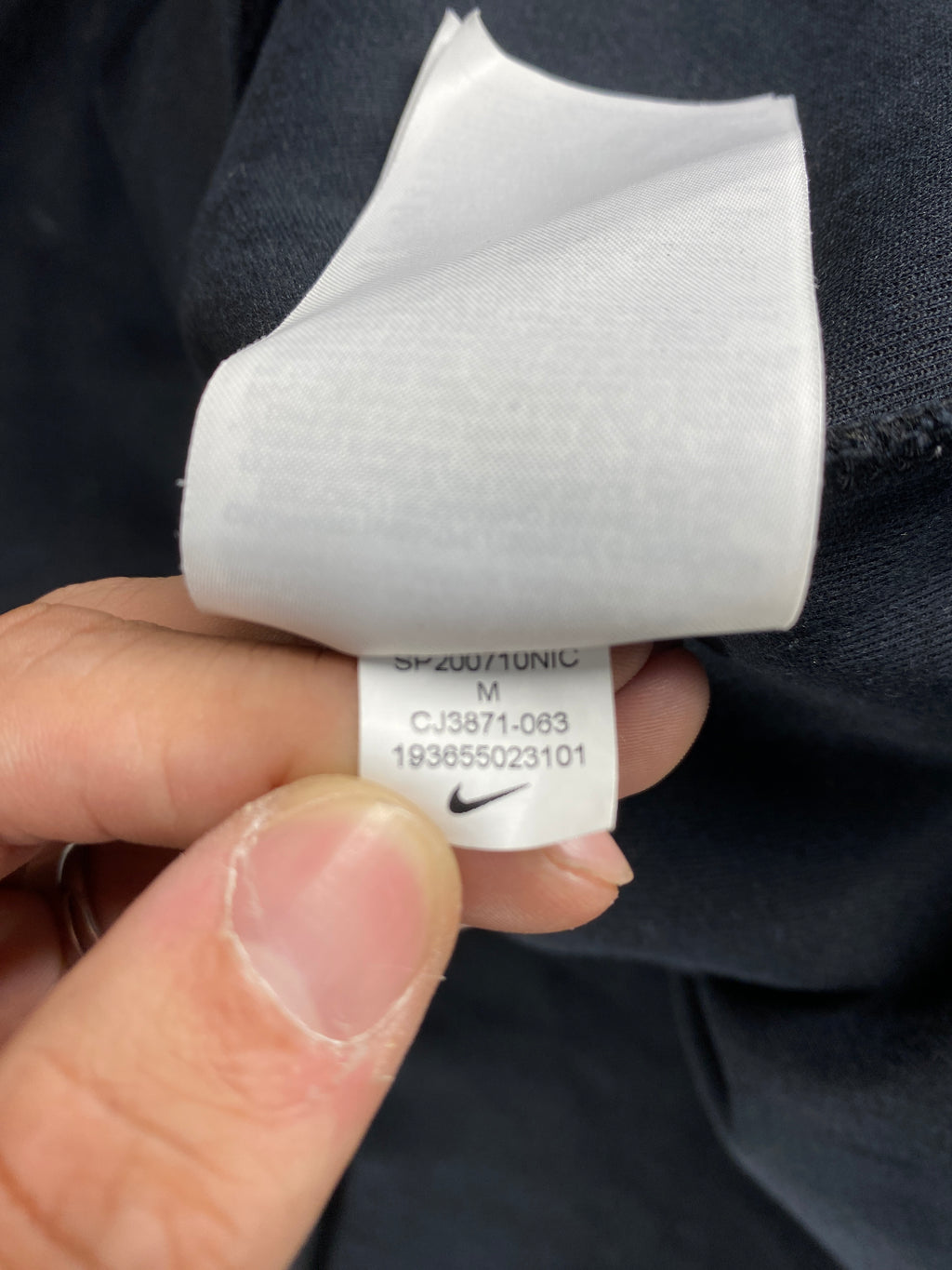 Felpa con cappuccio Nike Tech grigia e blu – Donna Taglia M