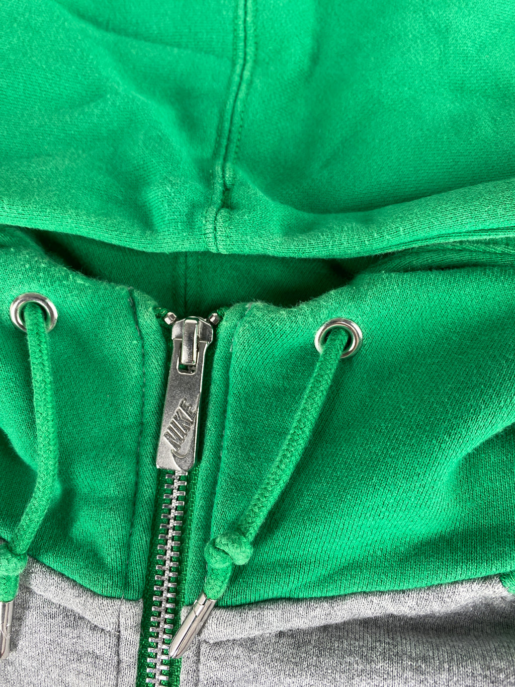 Felpa full-zip Nike Tech grigia e verde – Donna Taglia M