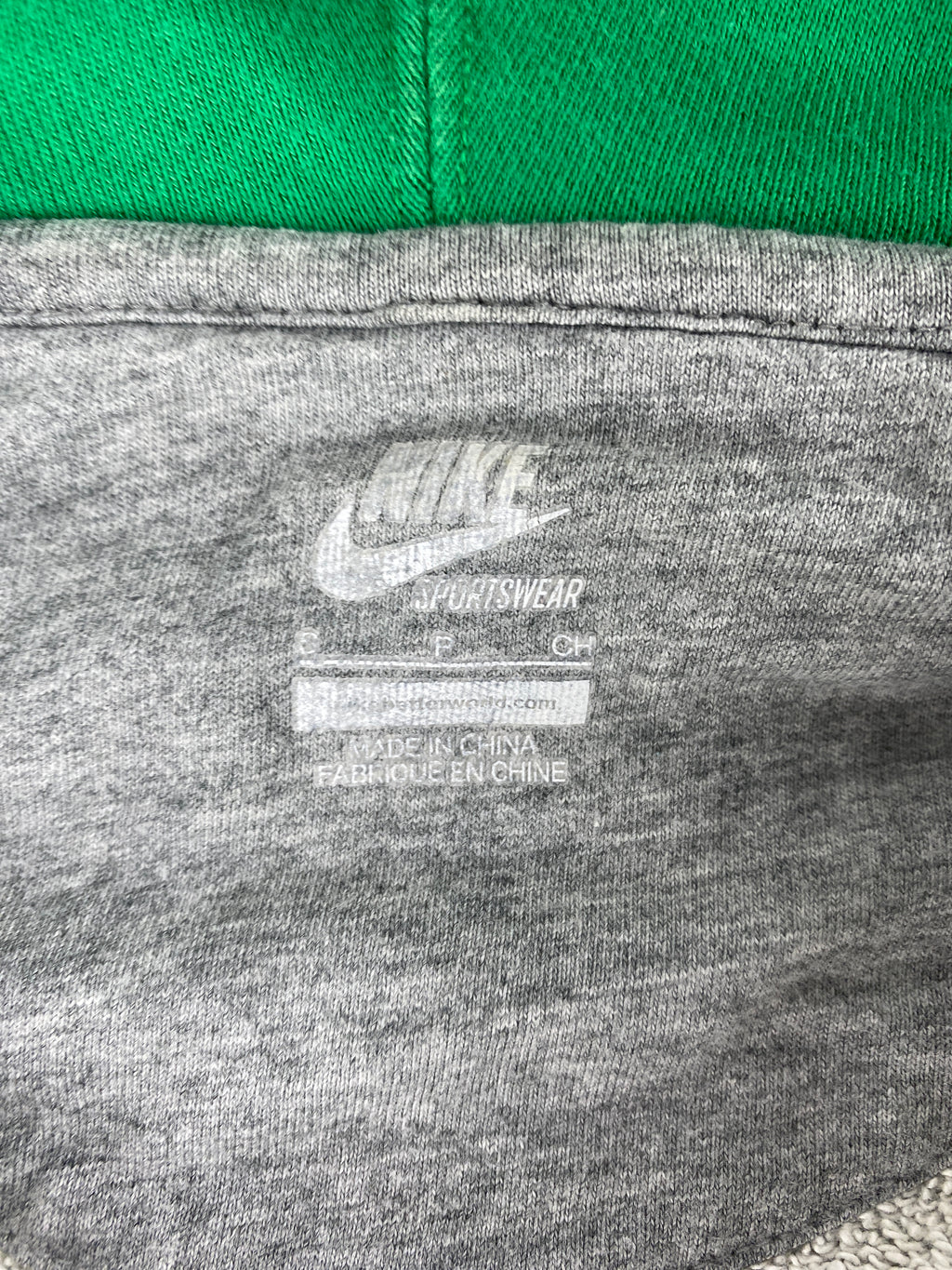 Felpa full-zip Nike Tech grigia e verde – Donna Taglia M