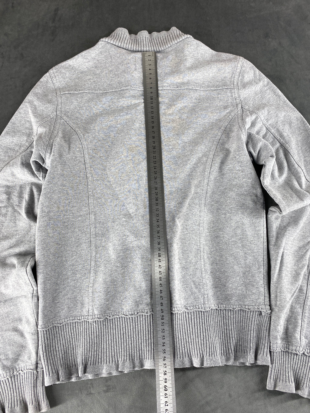 Felpa full-zip Woolrich grigia collo alto – Donna Taglia M