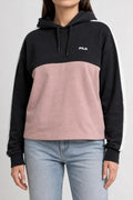 Felpa con cappuccio Fila navy e rosa – Donna Taglia S