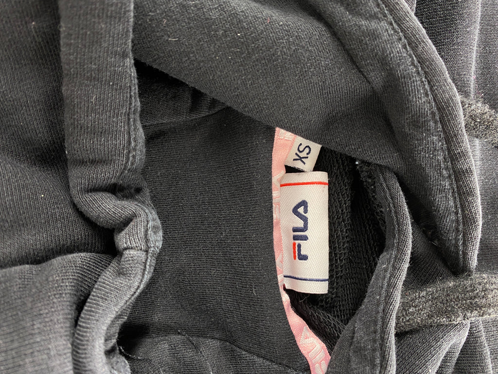 Felpa con cappuccio Fila navy e rosa – Donna Taglia S