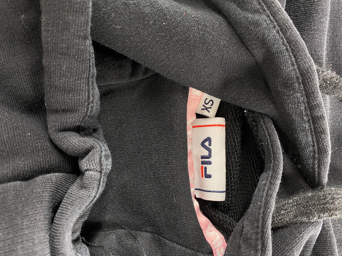 Felpa con cappuccio Fila navy e rosa – Donna Taglia S