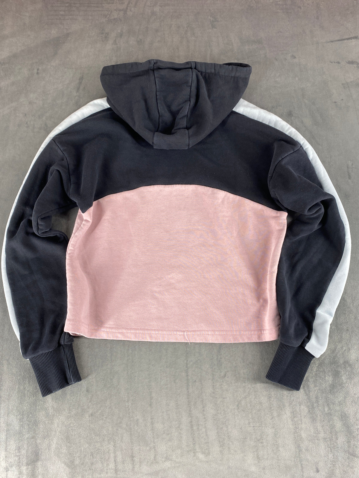 Felpa con cappuccio Fila navy e rosa – Donna Taglia S