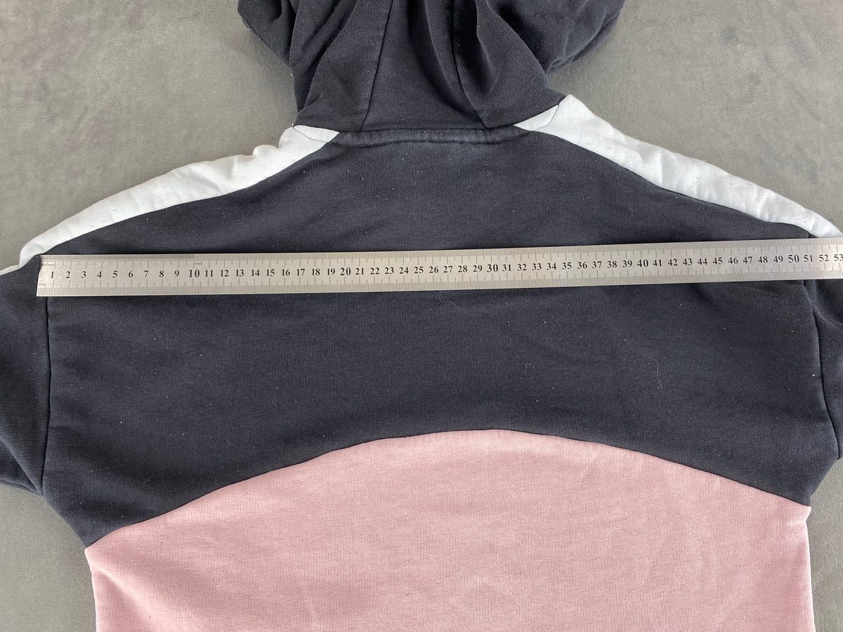 Felpa con cappuccio Fila navy e rosa – Donna Taglia S