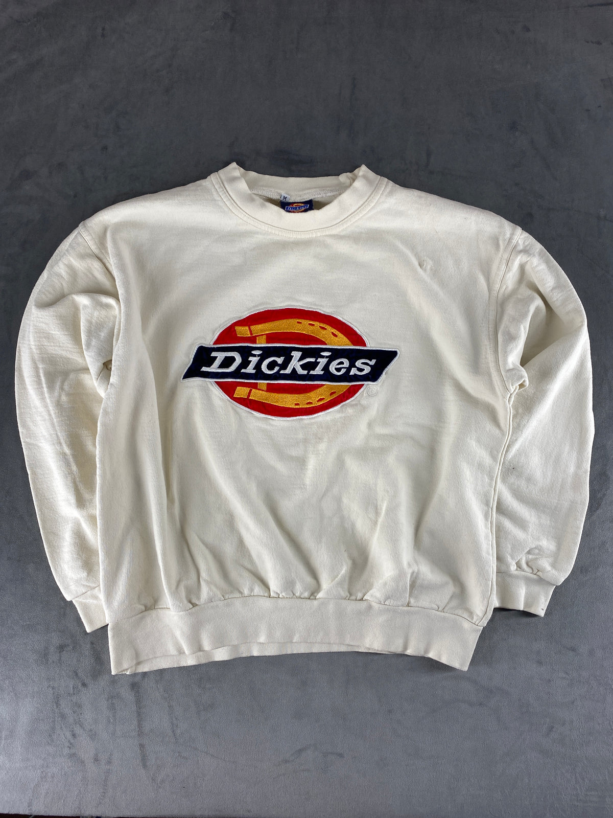 Felpa girocollo Dickies bianca con logo – Donna Taglia M