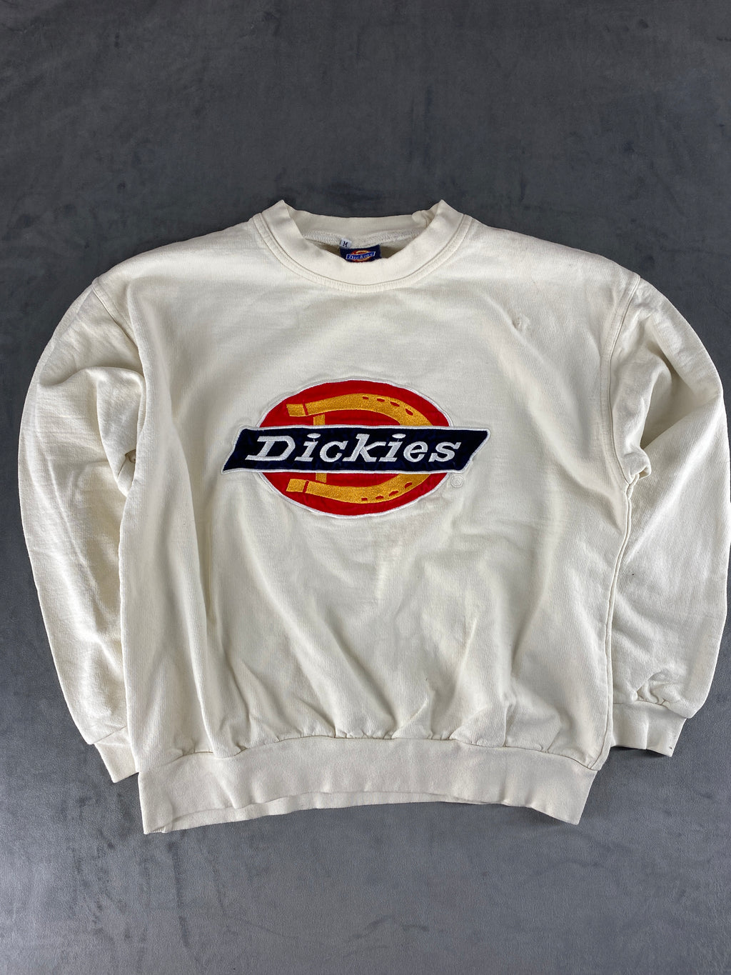Felpa girocollo Dickies bianca con logo – Donna Taglia M