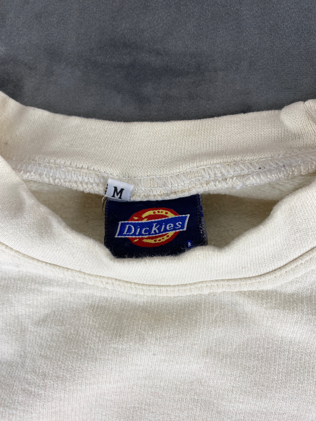 Felpa girocollo Dickies bianca con logo – Donna Taglia M