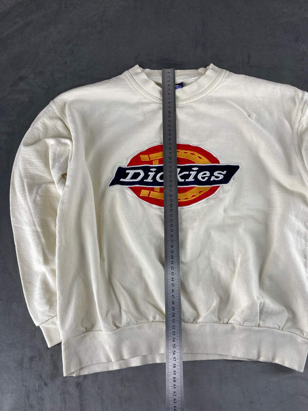 Felpa girocollo Dickies bianca con logo – Donna Taglia M