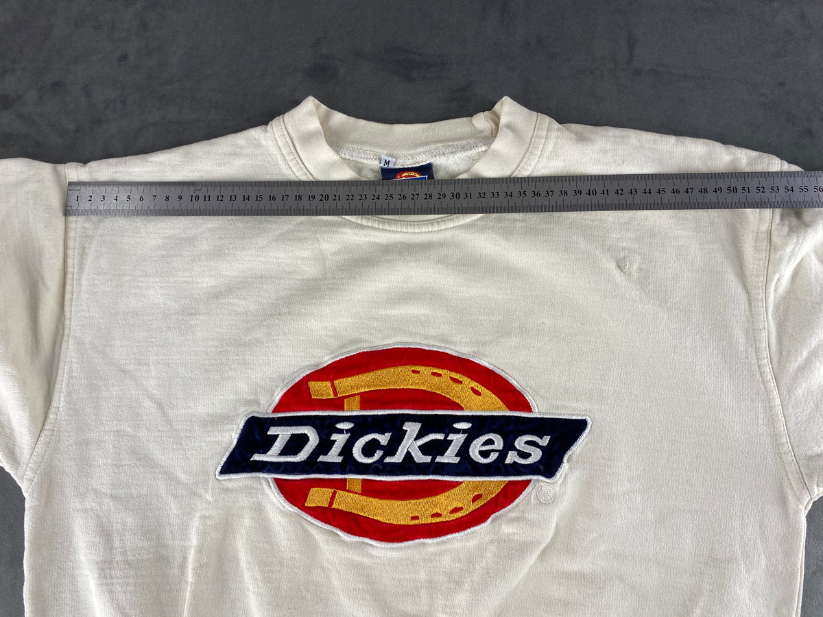 Felpa girocollo Dickies bianca con logo – Donna Taglia M