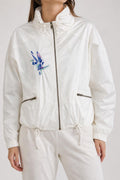 Giacca a vento Sergio Tacchini bianca con ricamo – Donna Taglia L (IT 44)