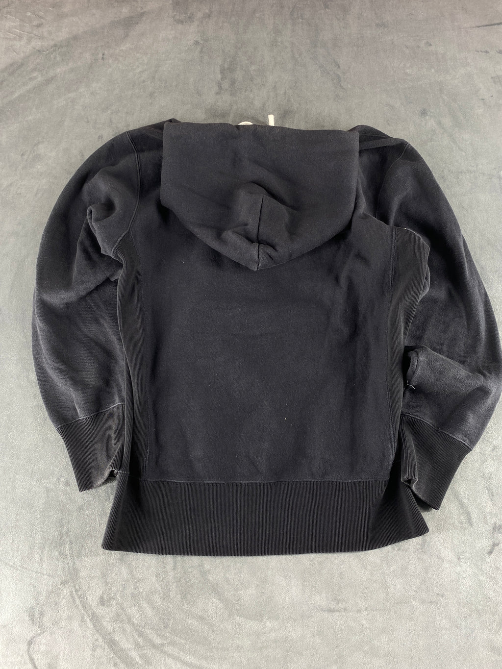 Felpa con cappuccio Champion nera con logo – Donna Taglia M