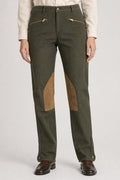 Pantaloni Ralph Lauren verde militare stile equitazione – Donna Taglia S