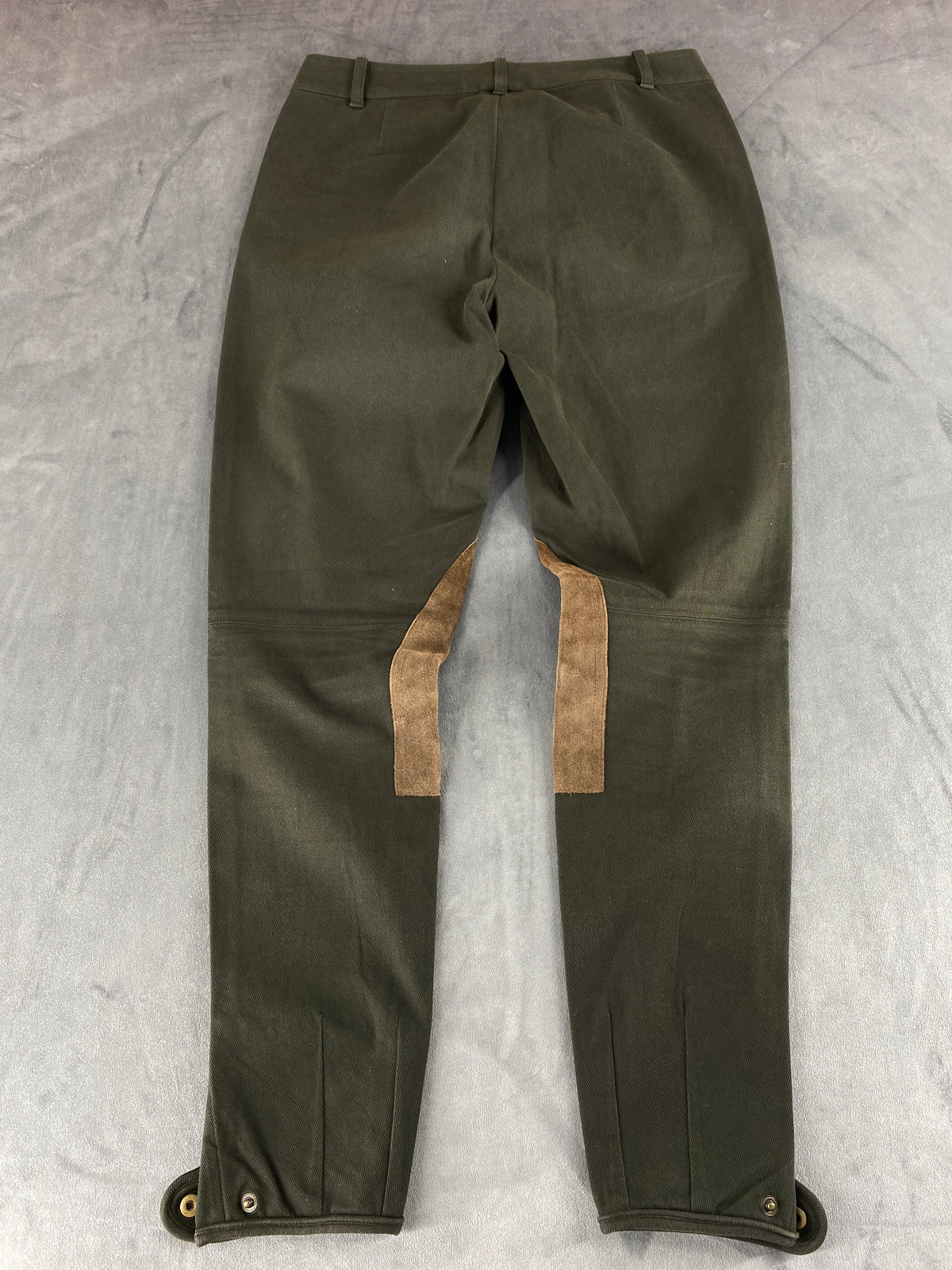 Pantaloni Ralph Lauren verde militare stile equitazione – Donna Taglia S