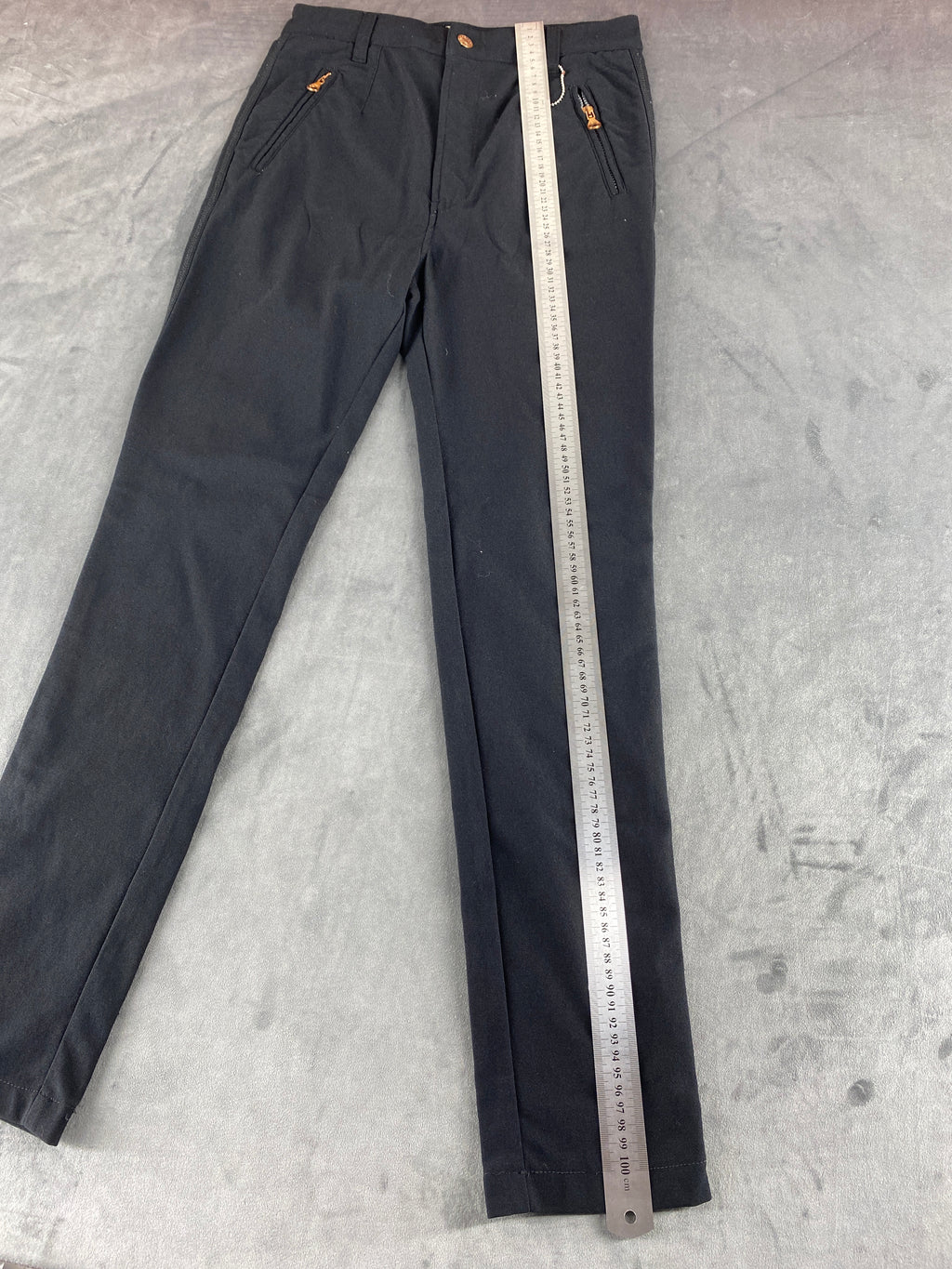 Pantaloni Diesel blu navy con zip – Donna Taglia M (W29)
