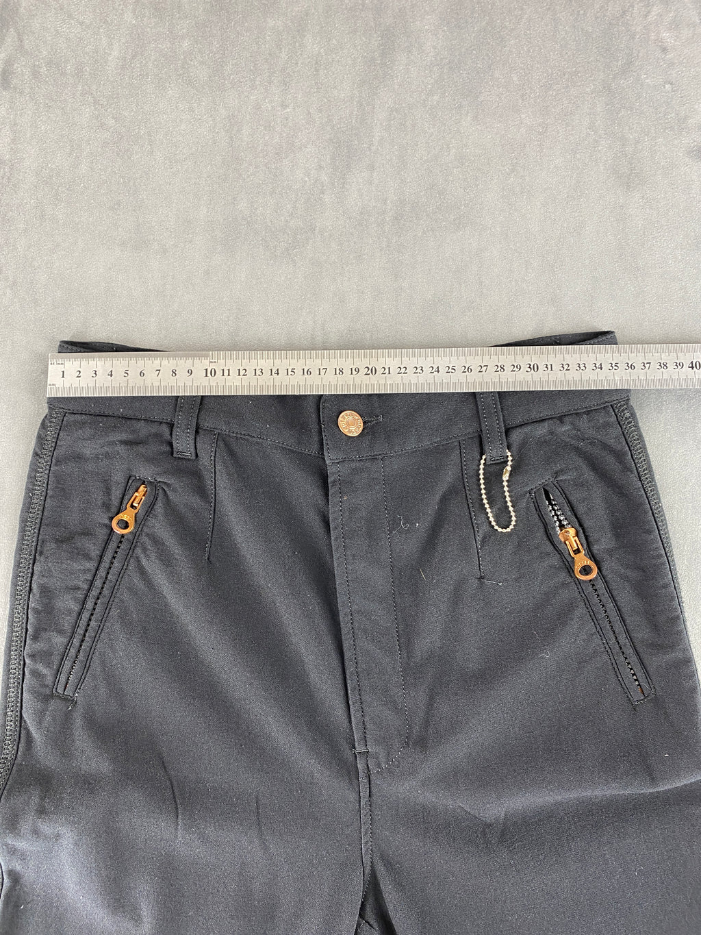 Pantaloni Diesel blu navy con zip – Donna Taglia M (W29)