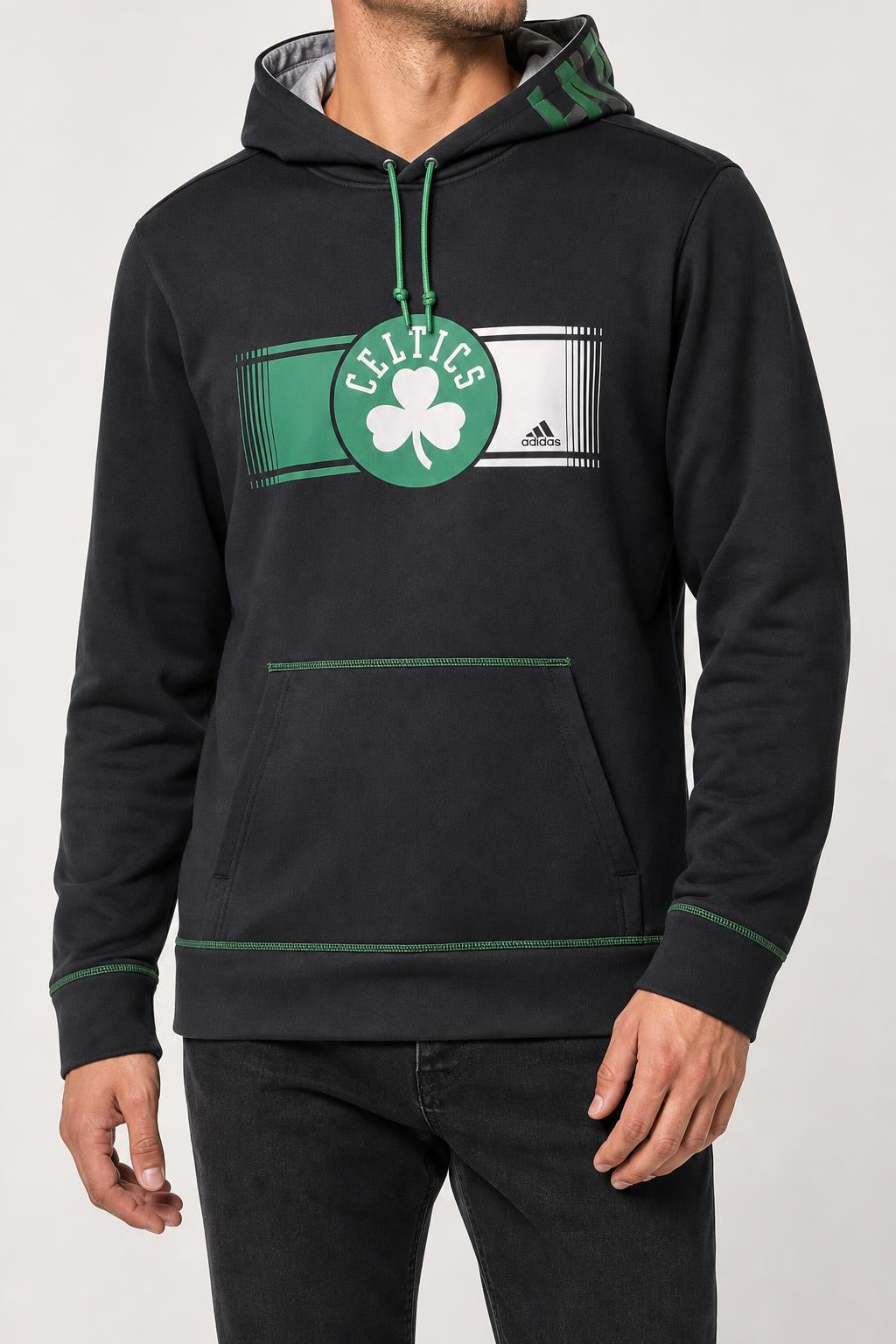 Felpa con cappuccio Adidas NBA Boston Celtics nera vintage – Uomo Taglia M