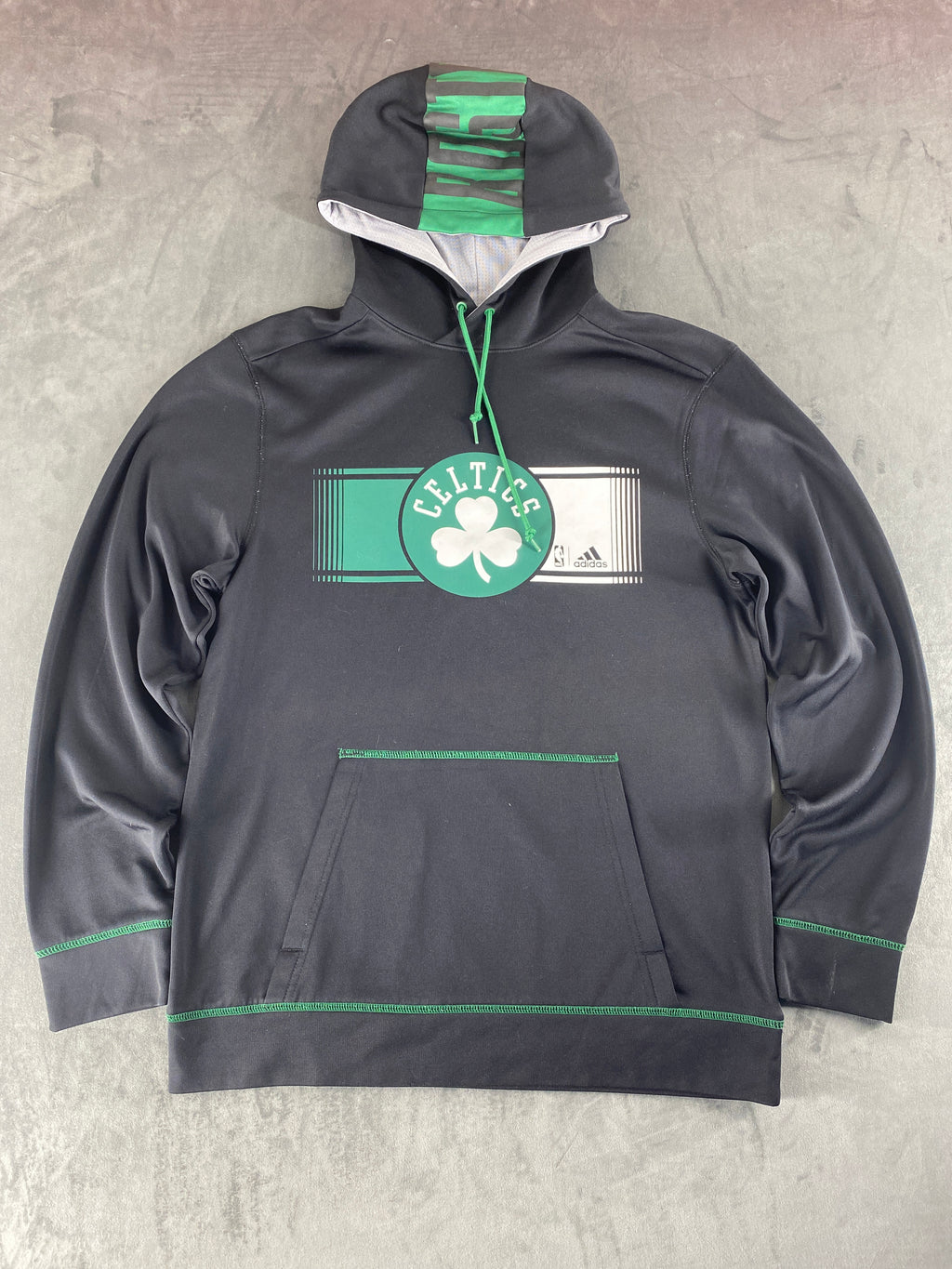 Felpa con cappuccio Adidas NBA Boston Celtics nera vintage – Uomo Taglia M