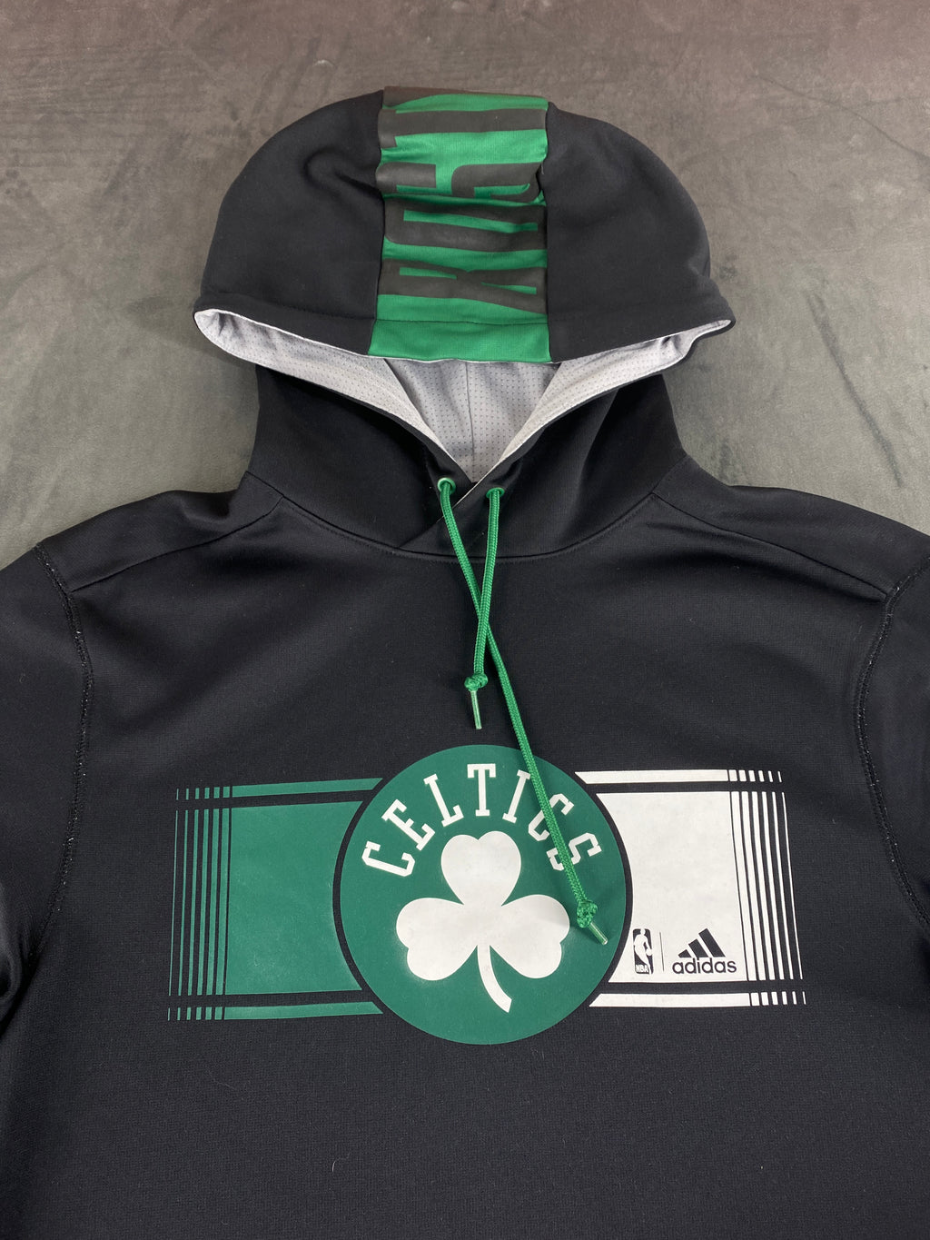Felpa con cappuccio Adidas NBA Boston Celtics nera vintage – Uomo Taglia M