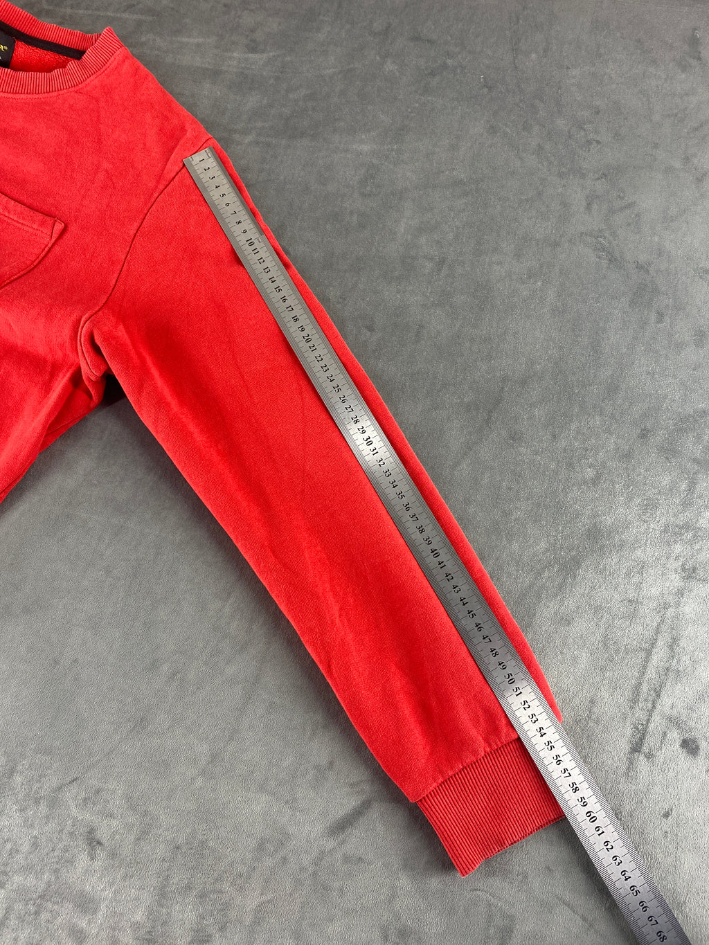 Felpa girocollo RefrigiWear rossa Made in Italy vintage – Uomo Taglia XL