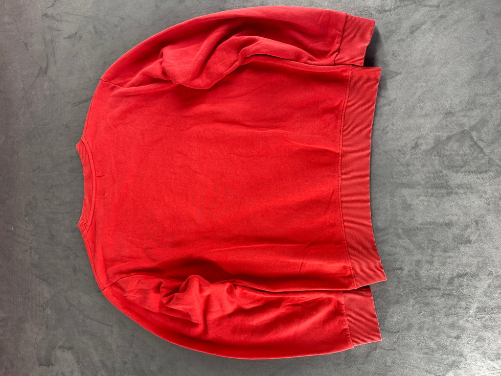 Felpa girocollo RefrigiWear rossa Made in Italy vintage – Uomo Taglia XL