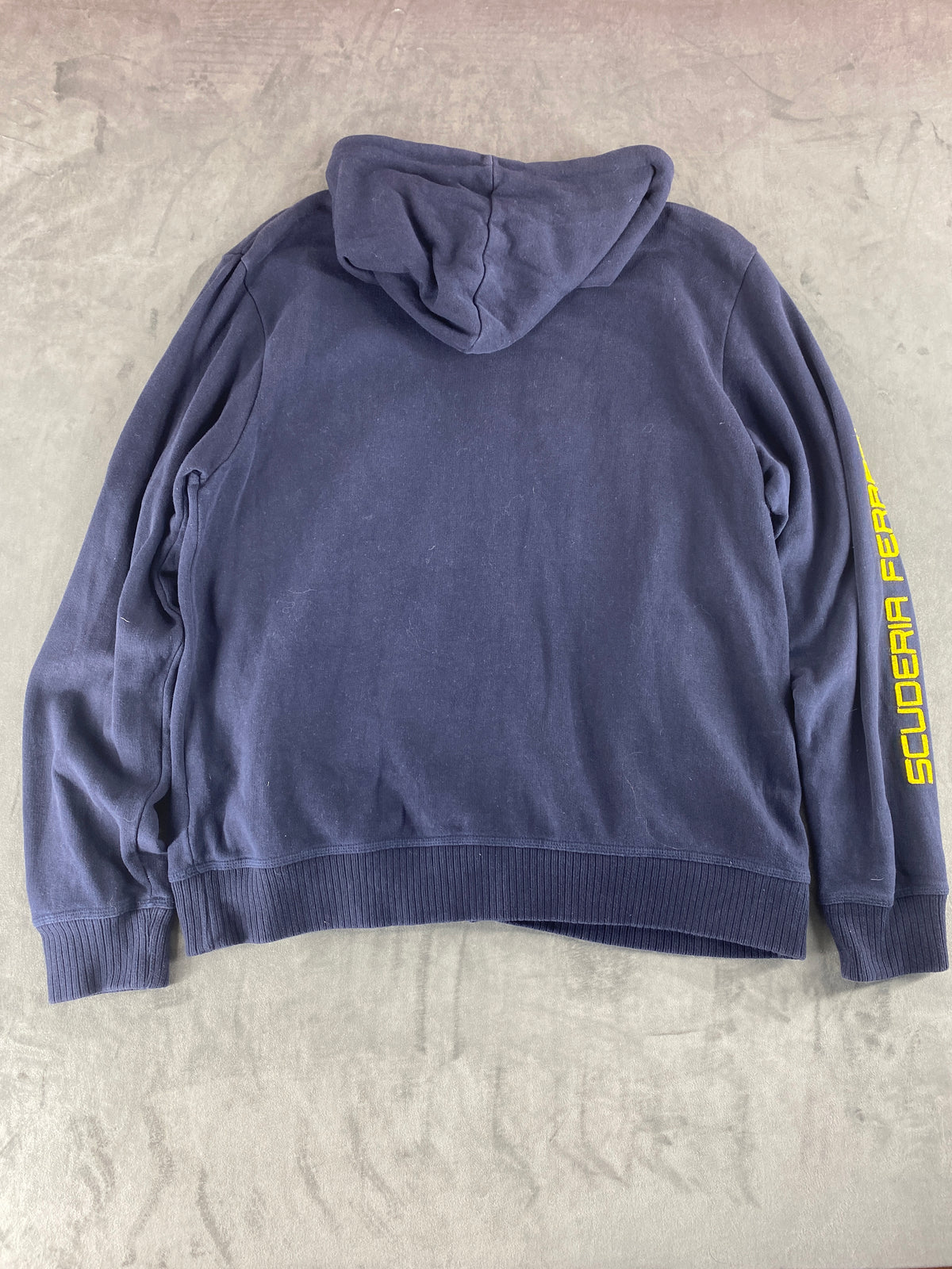 Felpa con cappuccio full-zip Ferrari blu navy vintage – Uomo Taglia L
