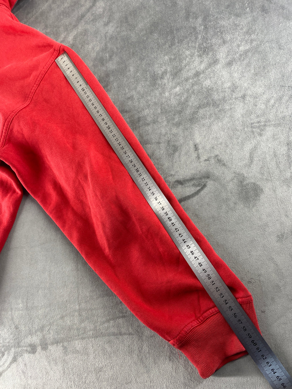 Felpa con cappuccio full-zip Tommy Hilfiger rossa vintage – Uomo Taglia XL