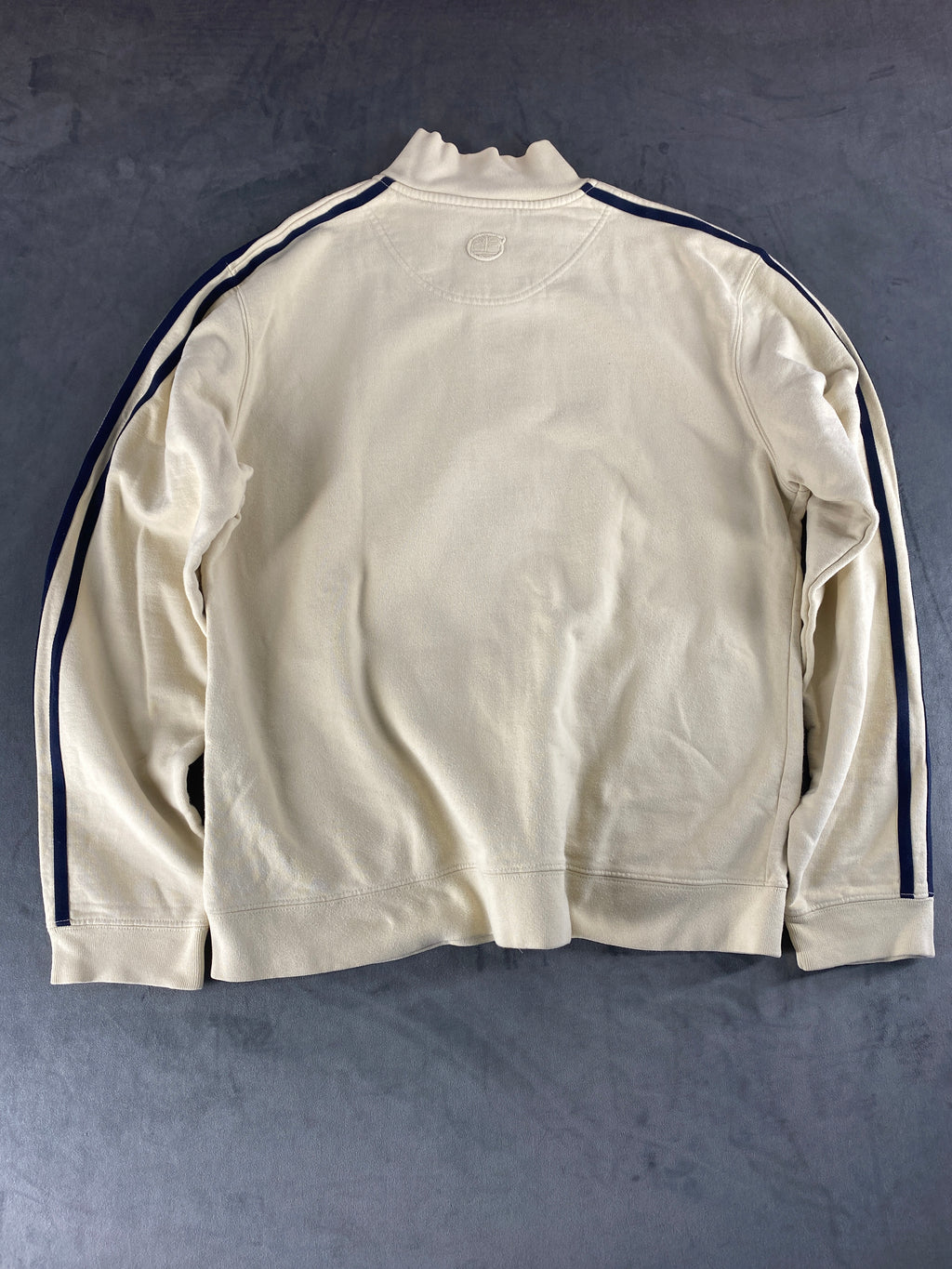 Felpa full-zip Timberland panna vintage – Uomo Taglia XL