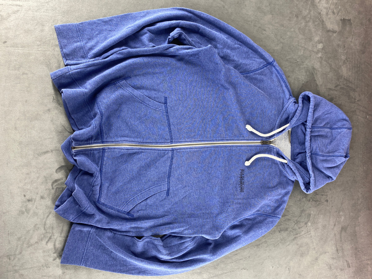 Felpa con cappuccio full-zip Napapijri blu vintage – Uomo Taglia L