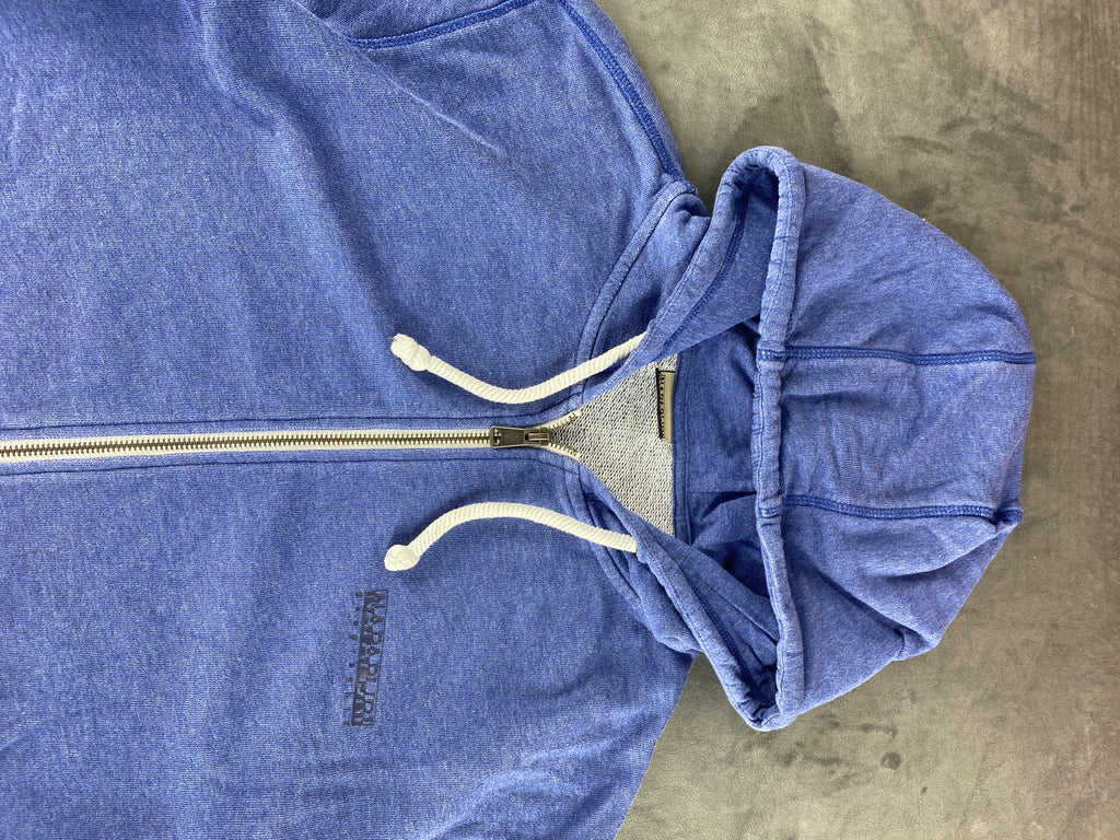 Felpa con cappuccio full-zip Napapijri blu vintage – Uomo Taglia L