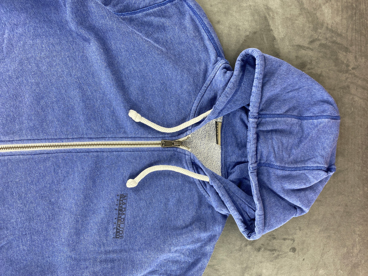 Felpa con cappuccio full-zip Napapijri blu vintage – Uomo Taglia L