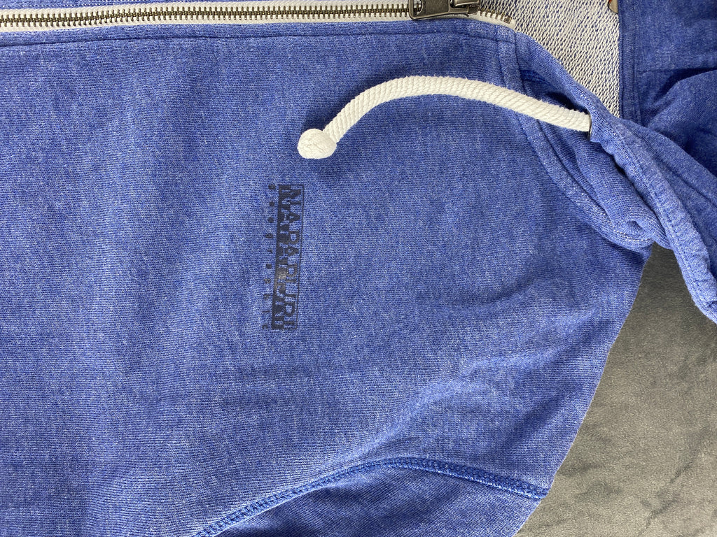 Felpa con cappuccio full-zip Napapijri blu vintage – Uomo Taglia L