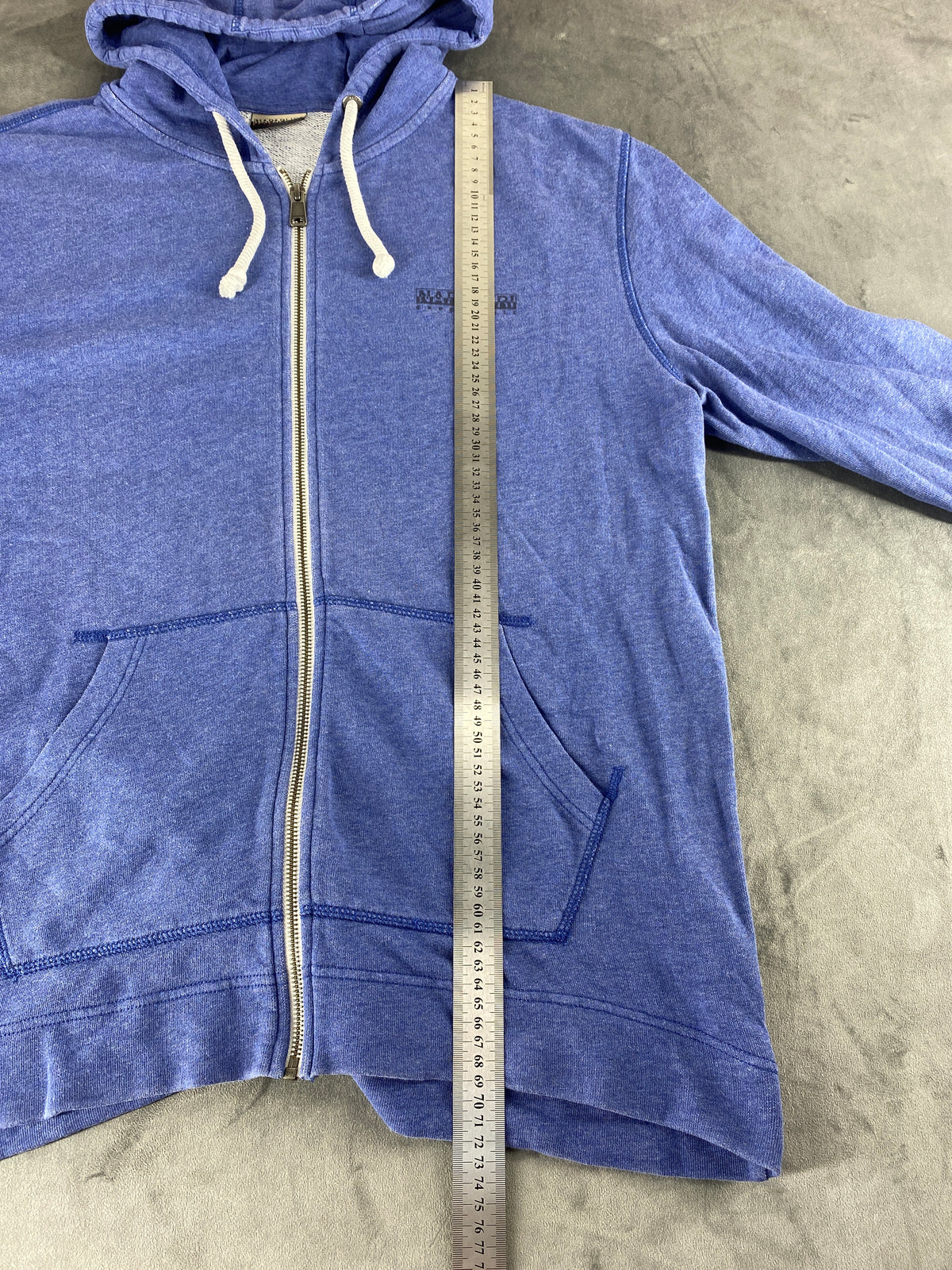Felpa con cappuccio full-zip Napapijri blu vintage – Uomo Taglia L